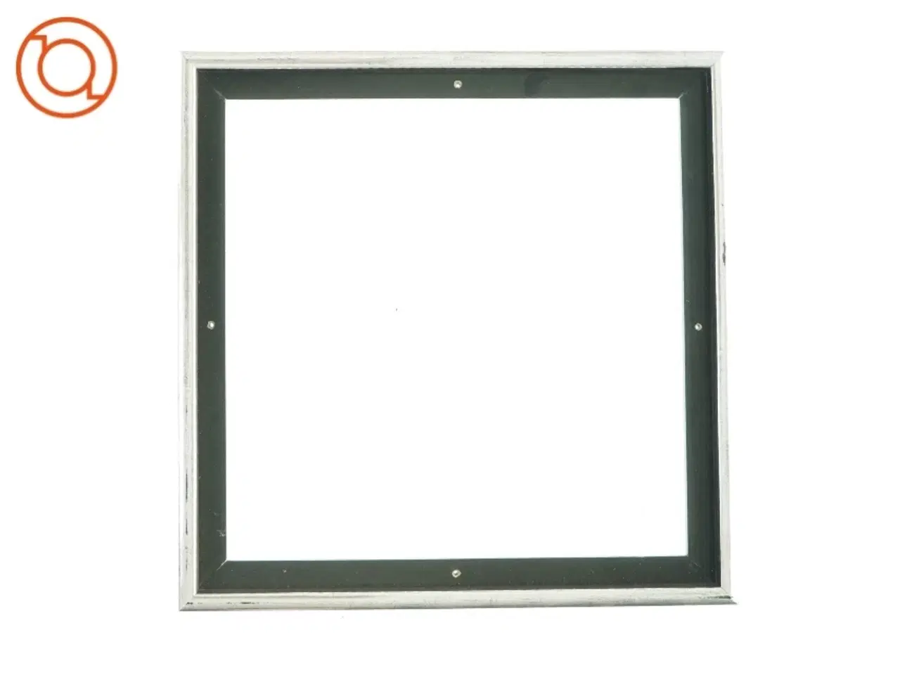 Billede 1 - Sølvfarvet træramme (44x44cm)