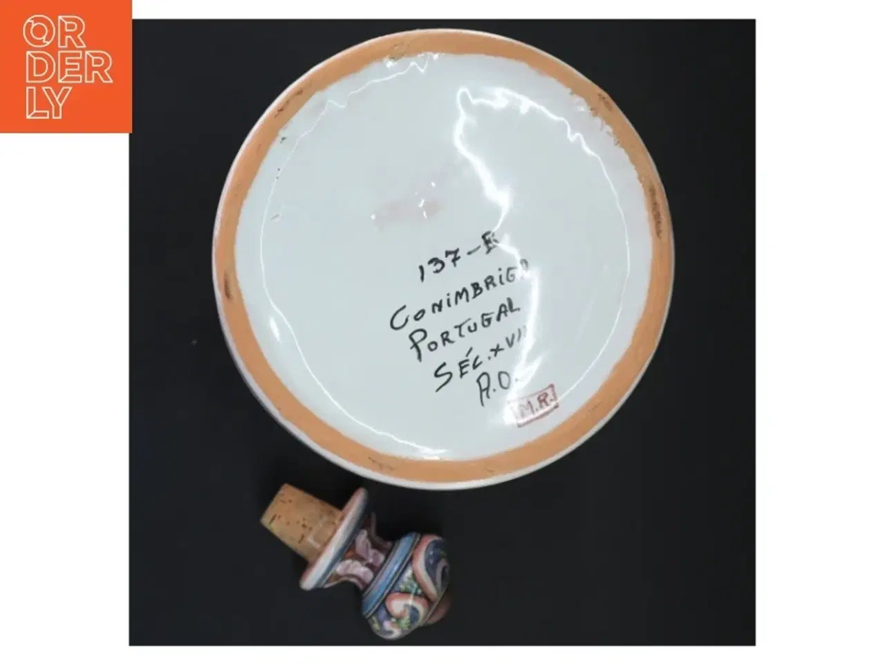 Billede 4 - Dekoreret keramisk flaske (str. 34x15 cm)