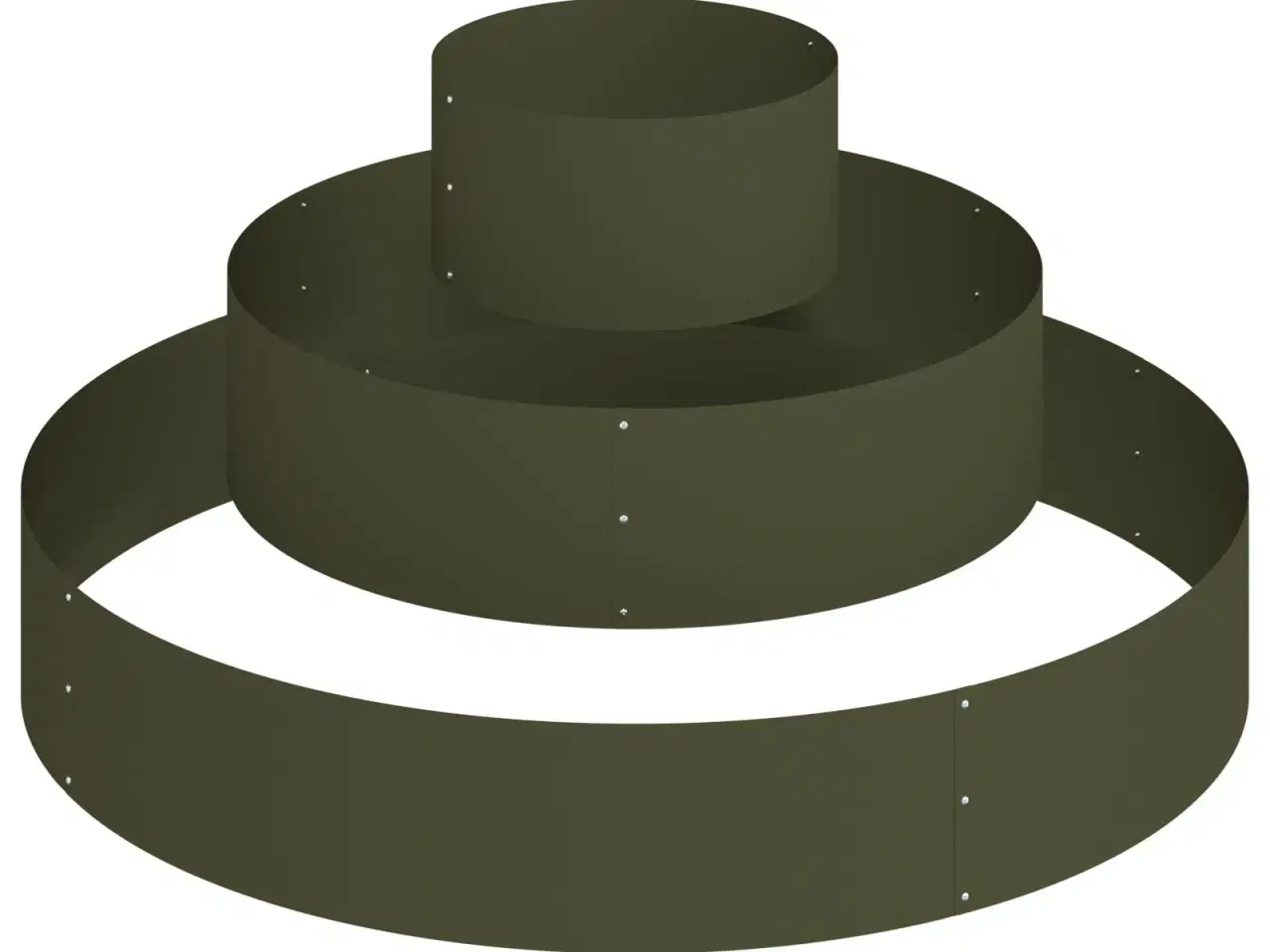 Billede 2 - Have Blomsterkrukke Olivengrøn 120 x 120 x 20 cm Stål