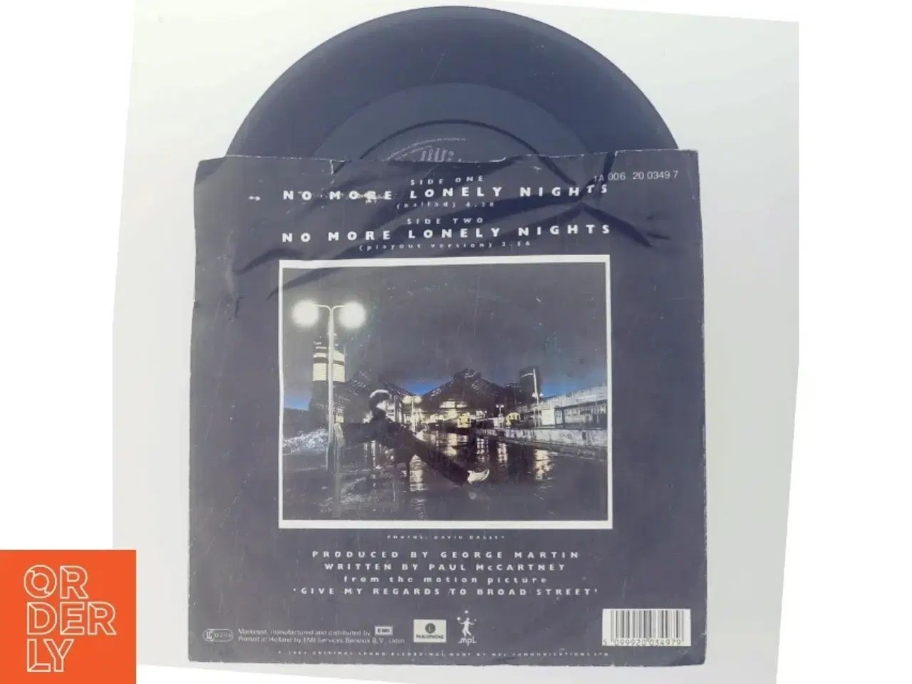 Billede 3 - No More Lonely Nights single vinyl