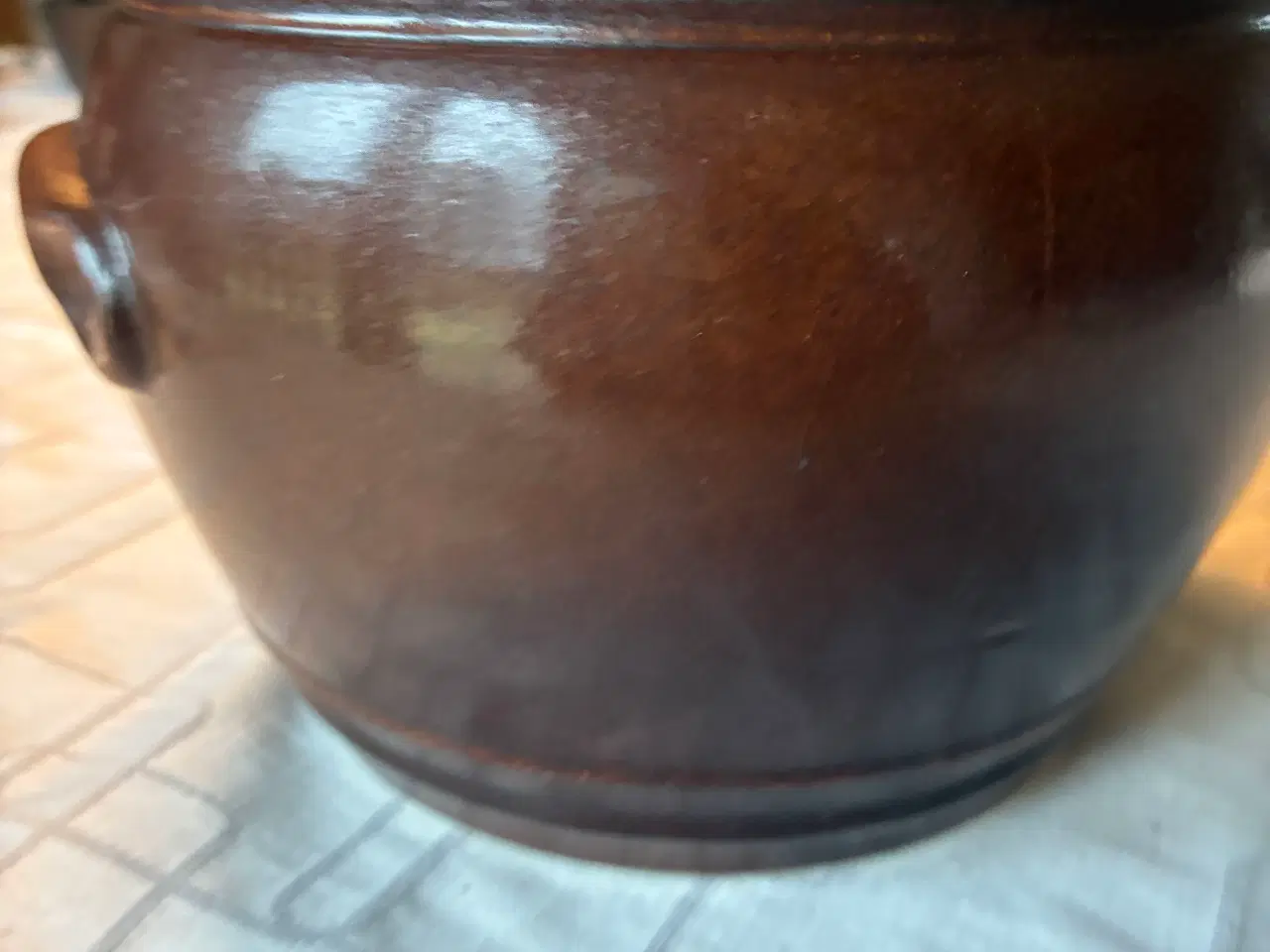 Billede 5 - 	•	“Gammel stentøj syltekrukke / retro / dansk ker