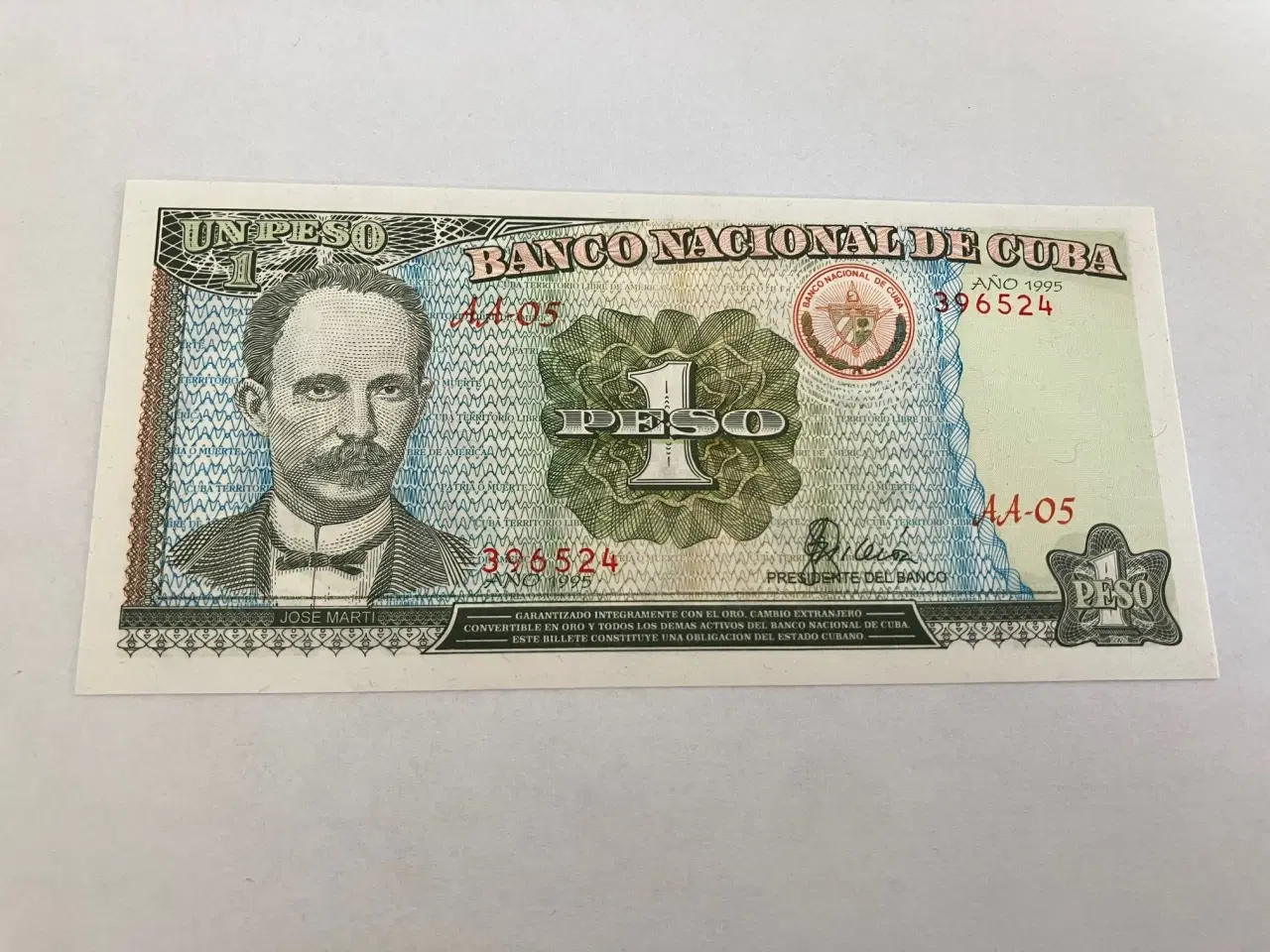 Billede 1 - 1 Peso Cuba 1995