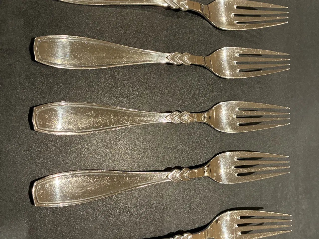 Billede 1 - Rex middagsgafler i sølv