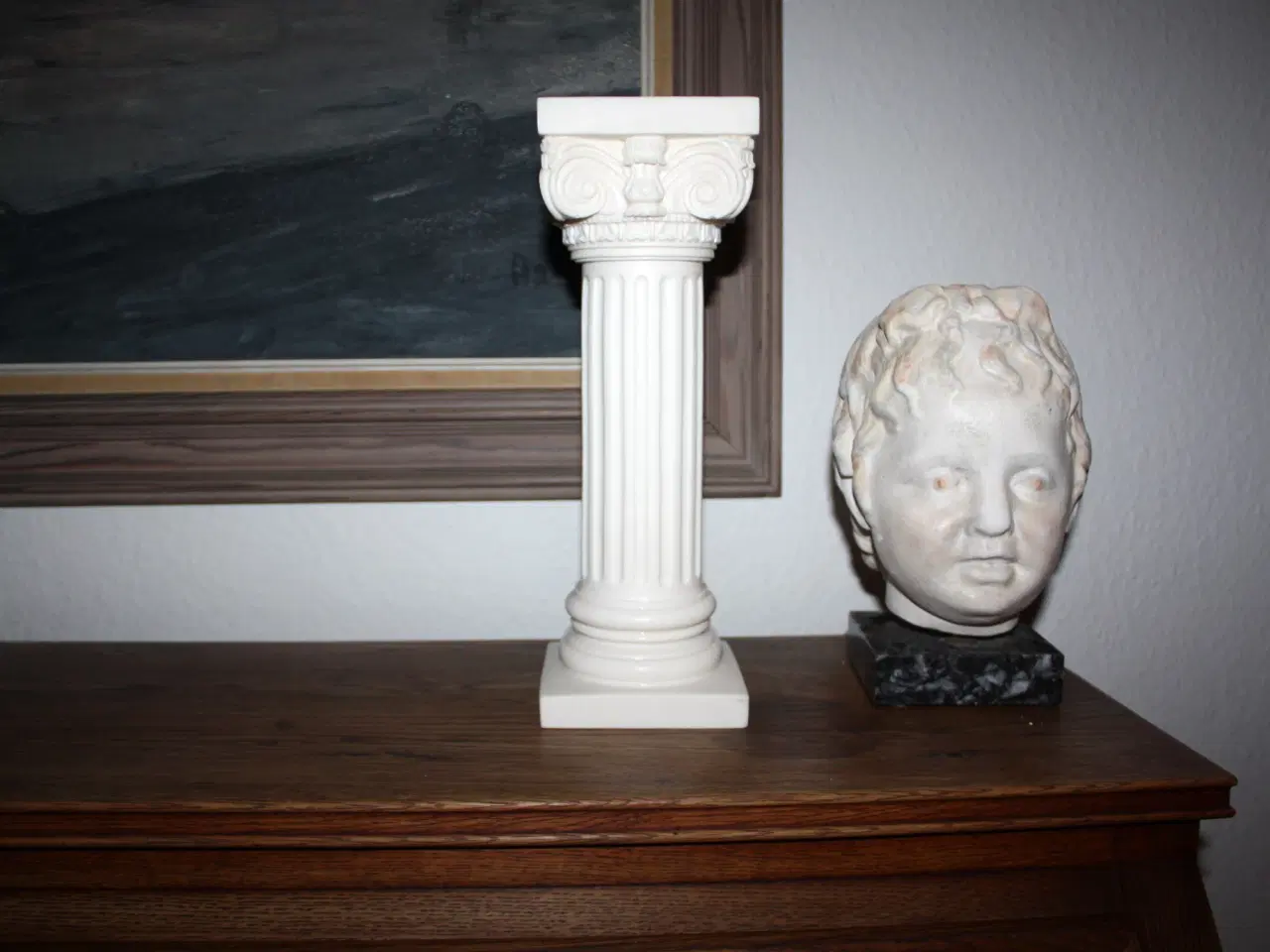 Billede 1 - Sten søjle opsats højde 30 cm Made in Italy