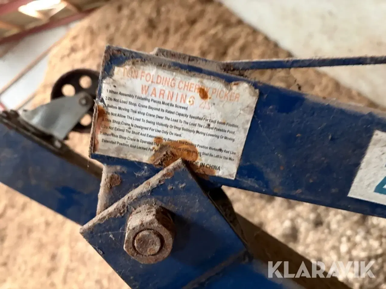 Billede 10 - Værkstedskran sammenklappelig