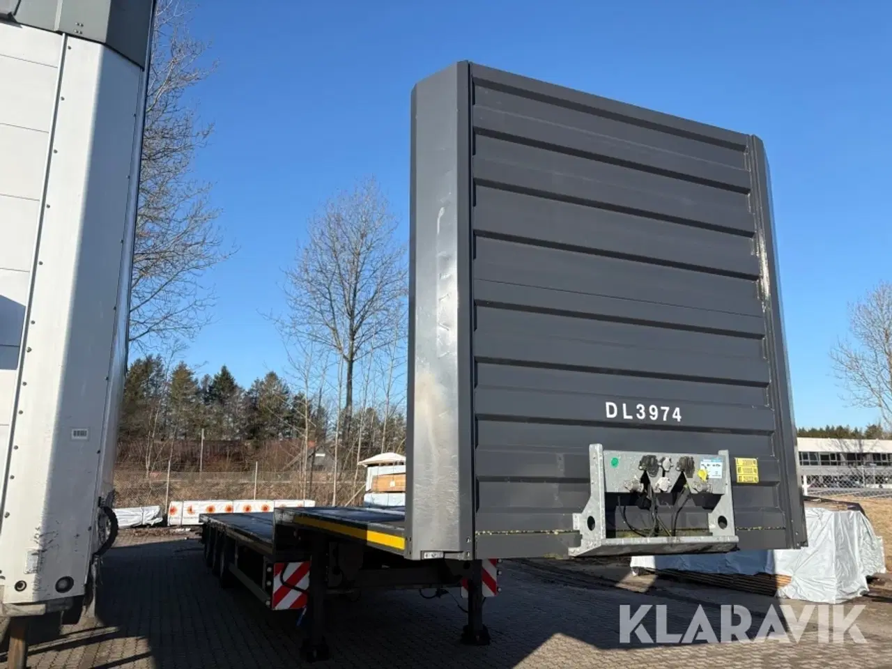 Billede 2 - Blokvogn / flatbed trailer Kässbohrer Mega XS RICT01 EBS-E nysynet