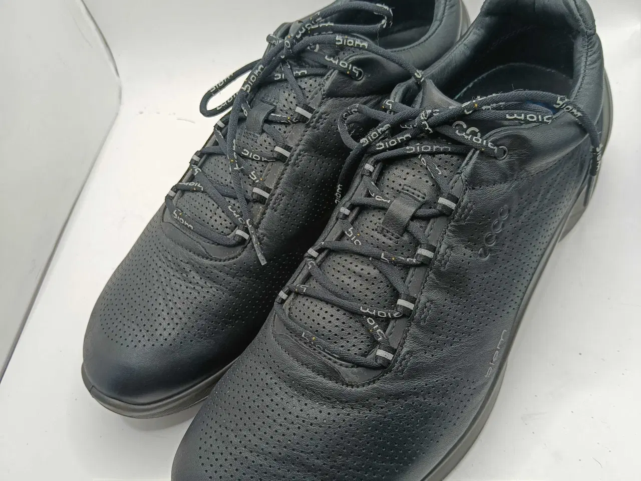 Billede 2 - Ecco sort læder sko 44str