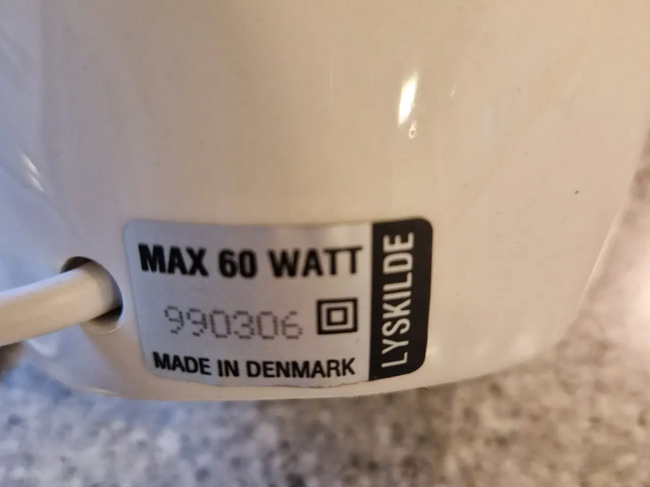 Billede 3 - Flot bordlampe i keramik