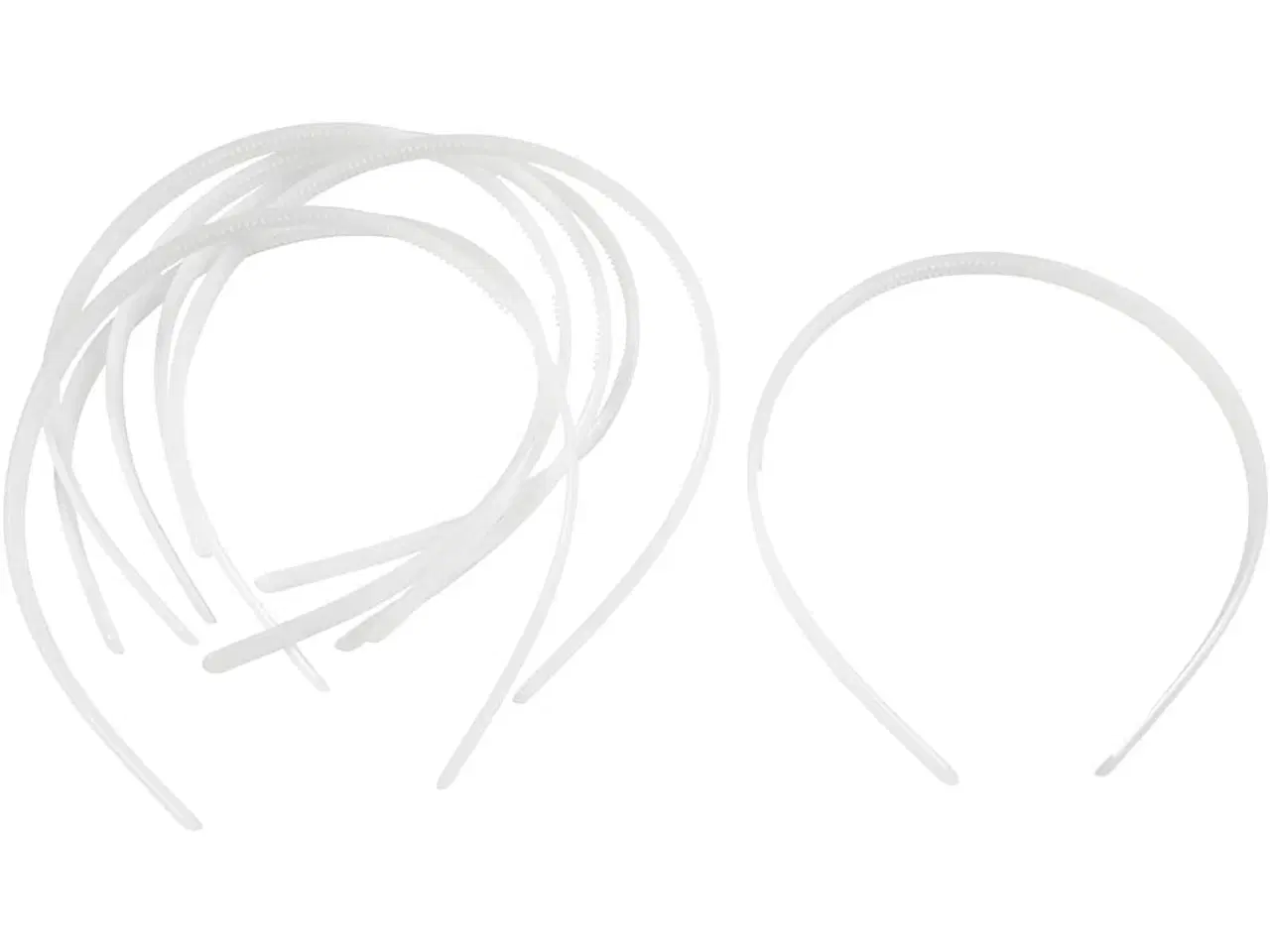 Billede 1 - Hårbøjle , B: 8 mm, hvid, 20stk./ 1 pk.
