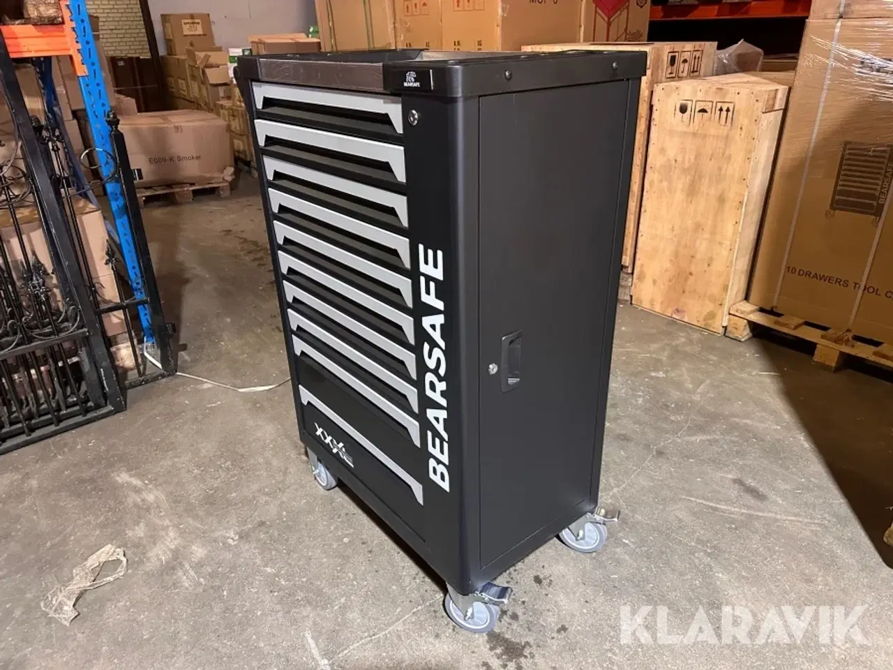 Billede 2 - Værktøjsvogn Bearsafe med 10 skuffer og 258 dele