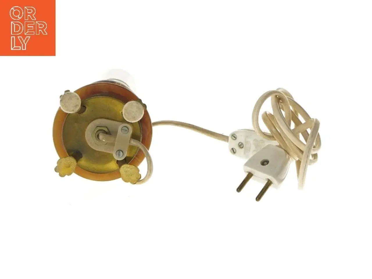 Billede 3 - Vintage bordlampe med ledning (str. 19 cm)