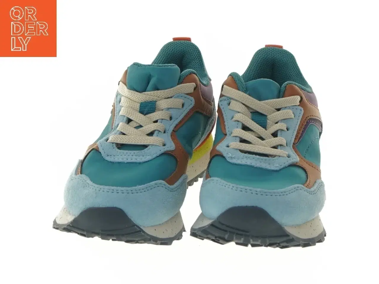 Billede 5 - Børnesko i blå og brun fra Ortholite (str. 28 )