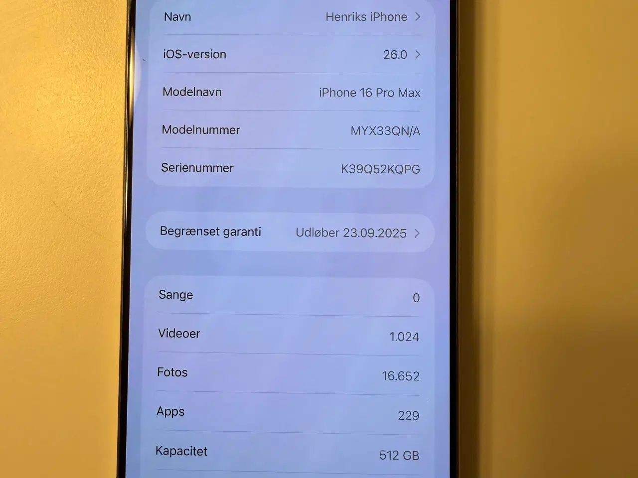 Billede 4 - iPhone 16 pro Max 512 gb