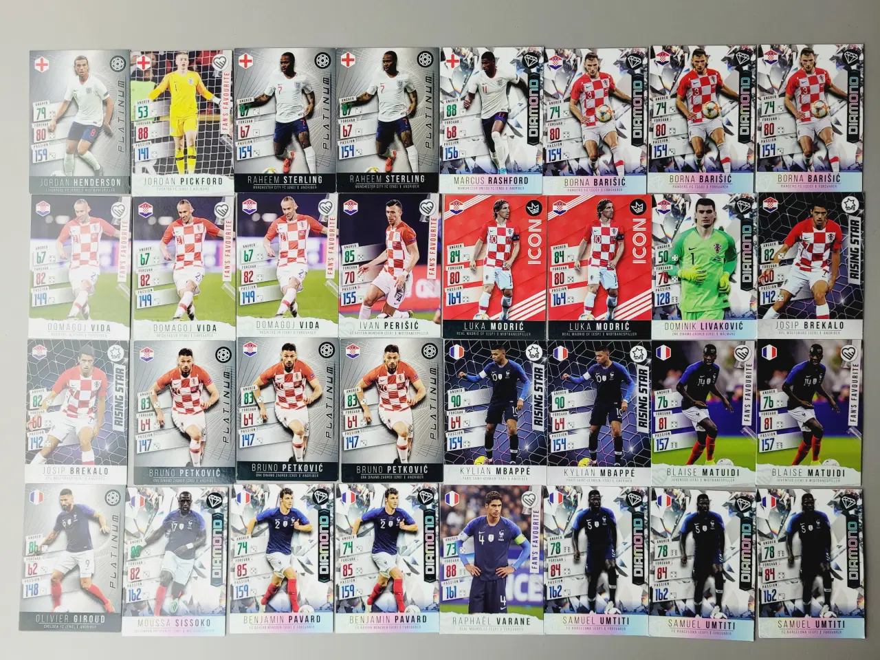 Billede 1 - ⭐️: Panini Adrenalyn XL fodboldkort – Samling på 3