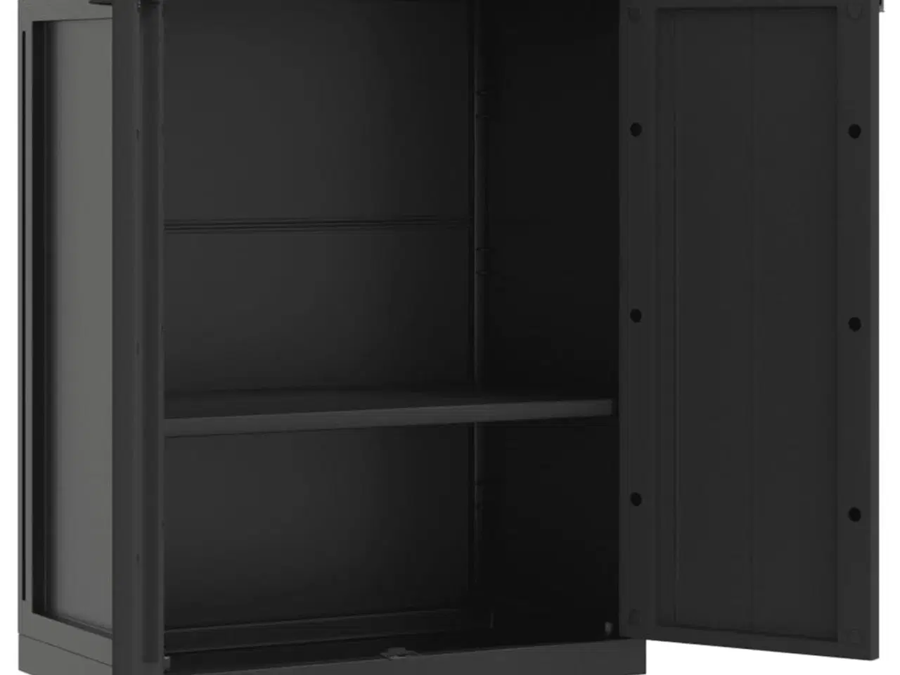 Billede 10 - Haveskab 65x37x85 cm PP sort