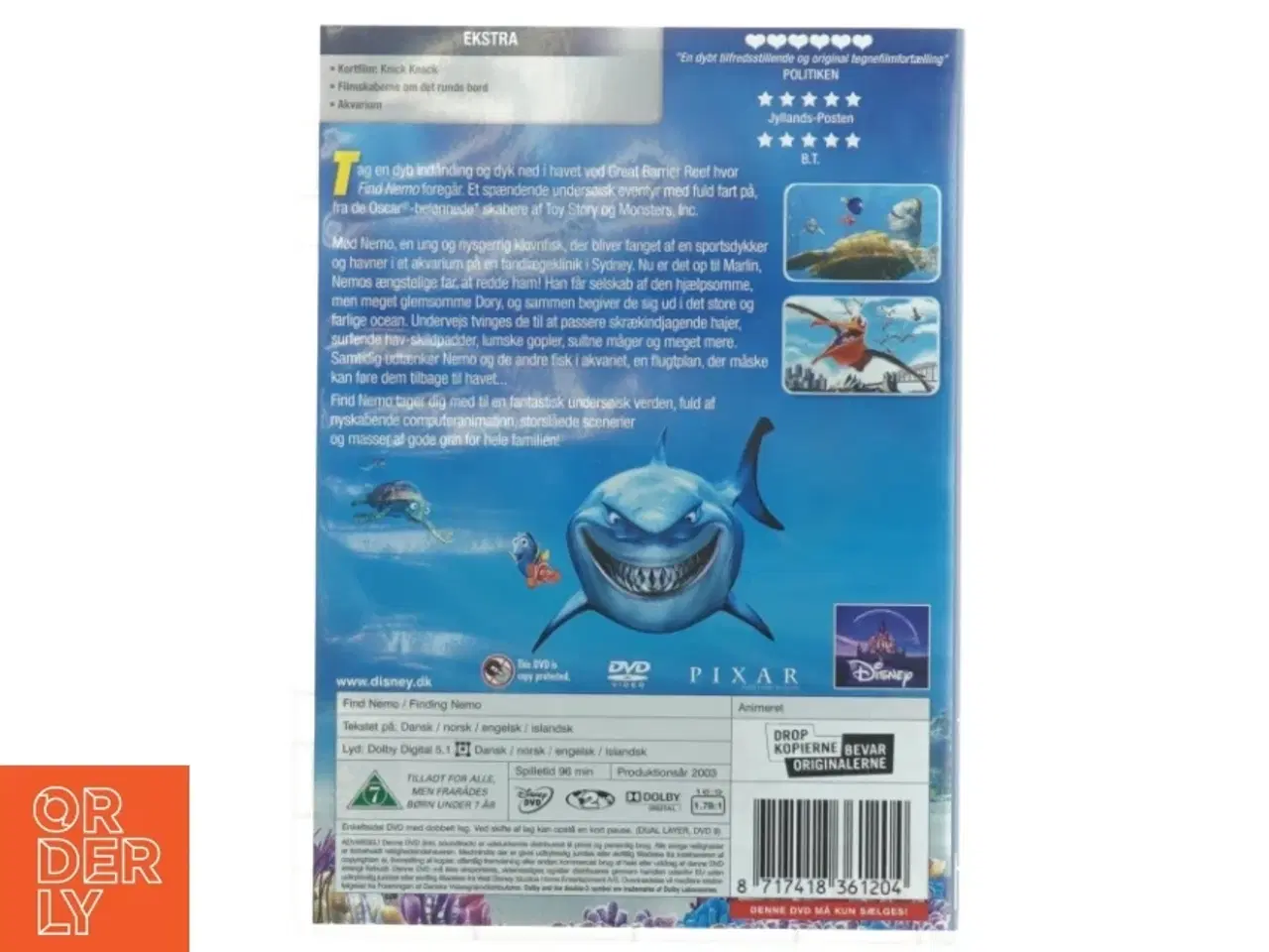 Billede 3 - Find Nemo DVD fra Disney