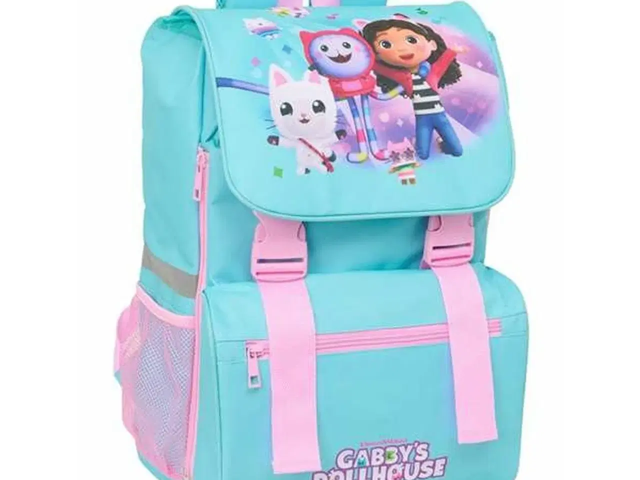 Billede 1 - Gabby's Dollhouse skoletaske - blå/pink 18,5 × 41 × 15 cm