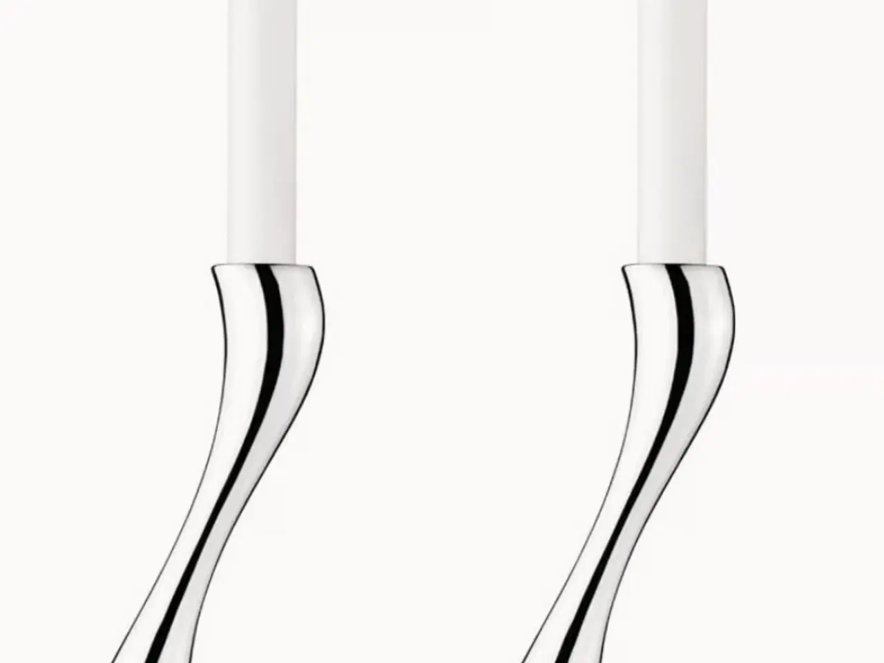 Billede 1 - Georg Jensen Cobra lysestage - mellem 2 stk.