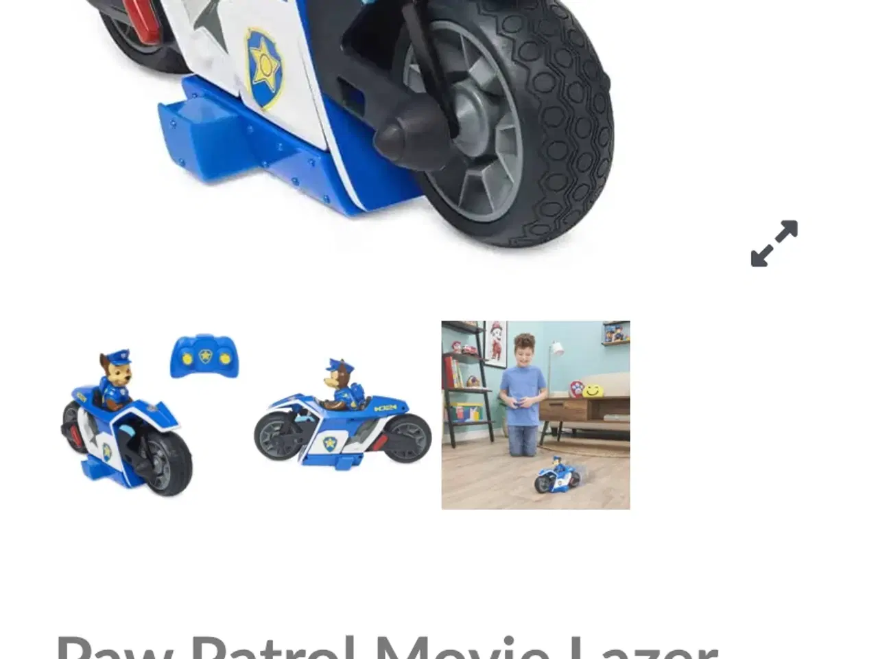 Billede 5 - Paw patrol stor motorcykel med fjernbetjening 