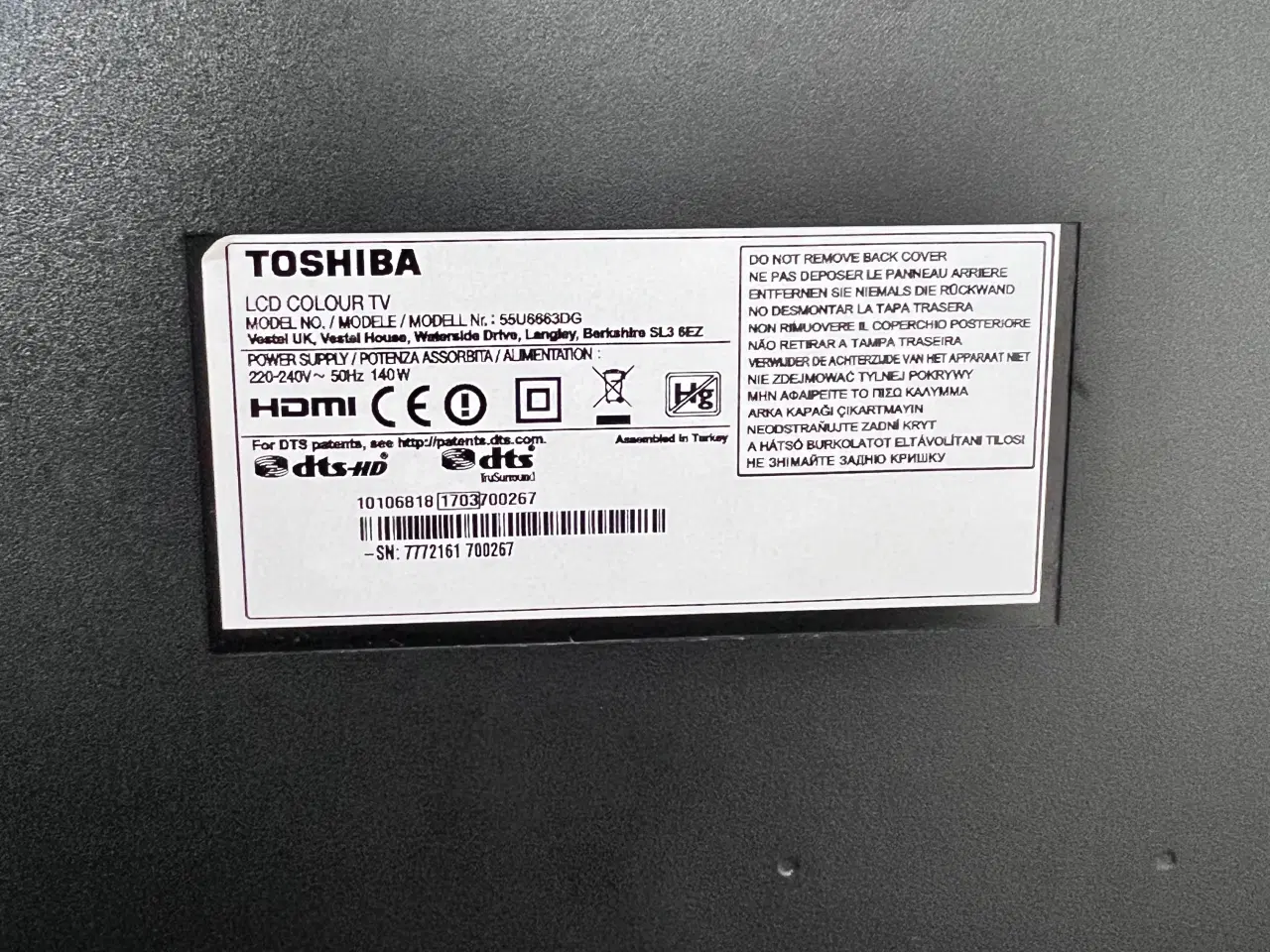 Billede 3 - Toshiba 55 tommer TV