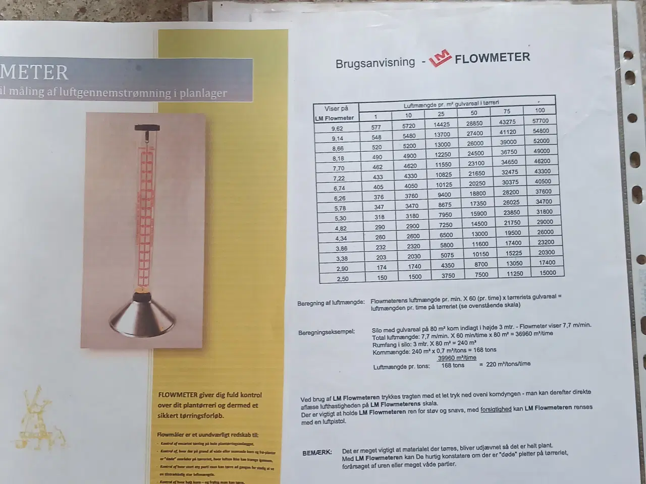 Billede 2 - Flowmeter til styring af luft i plantørreri