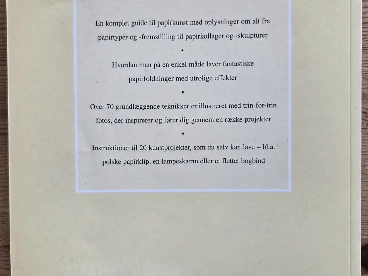 Billede 3 - Lav papirkunst, kort og små billeder  -  danske bø
