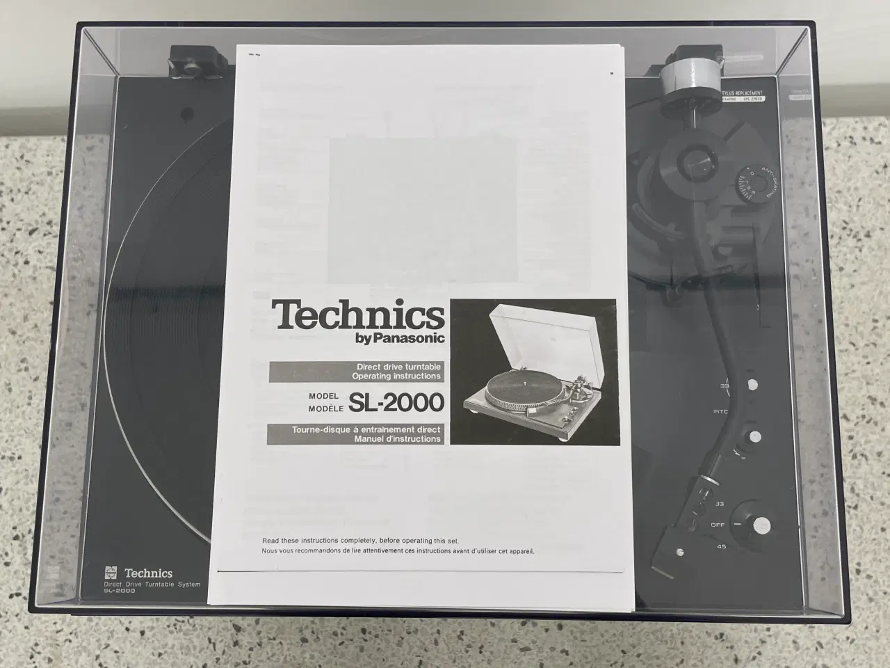 Billede 2 - Technics SL-2000. 2-trins direkte drev pladespille