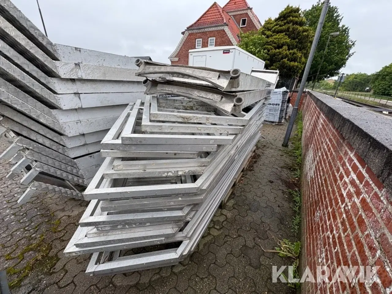 Billede 7 - Stilladstrapper Specialfabrikken 14 styk med gelænder