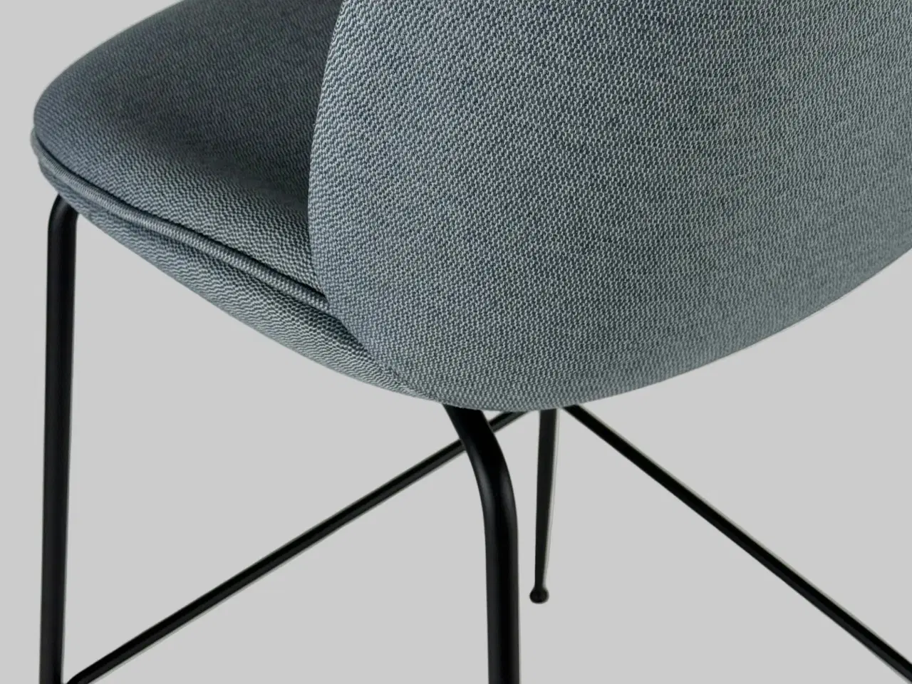 Billede 6 - GUBI Beetle Barstol – Grå/Sort Stel SH 80