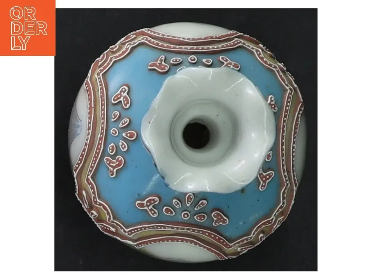 Billede 4 - Håndmalet porcelænsvase (str. 11. cm)