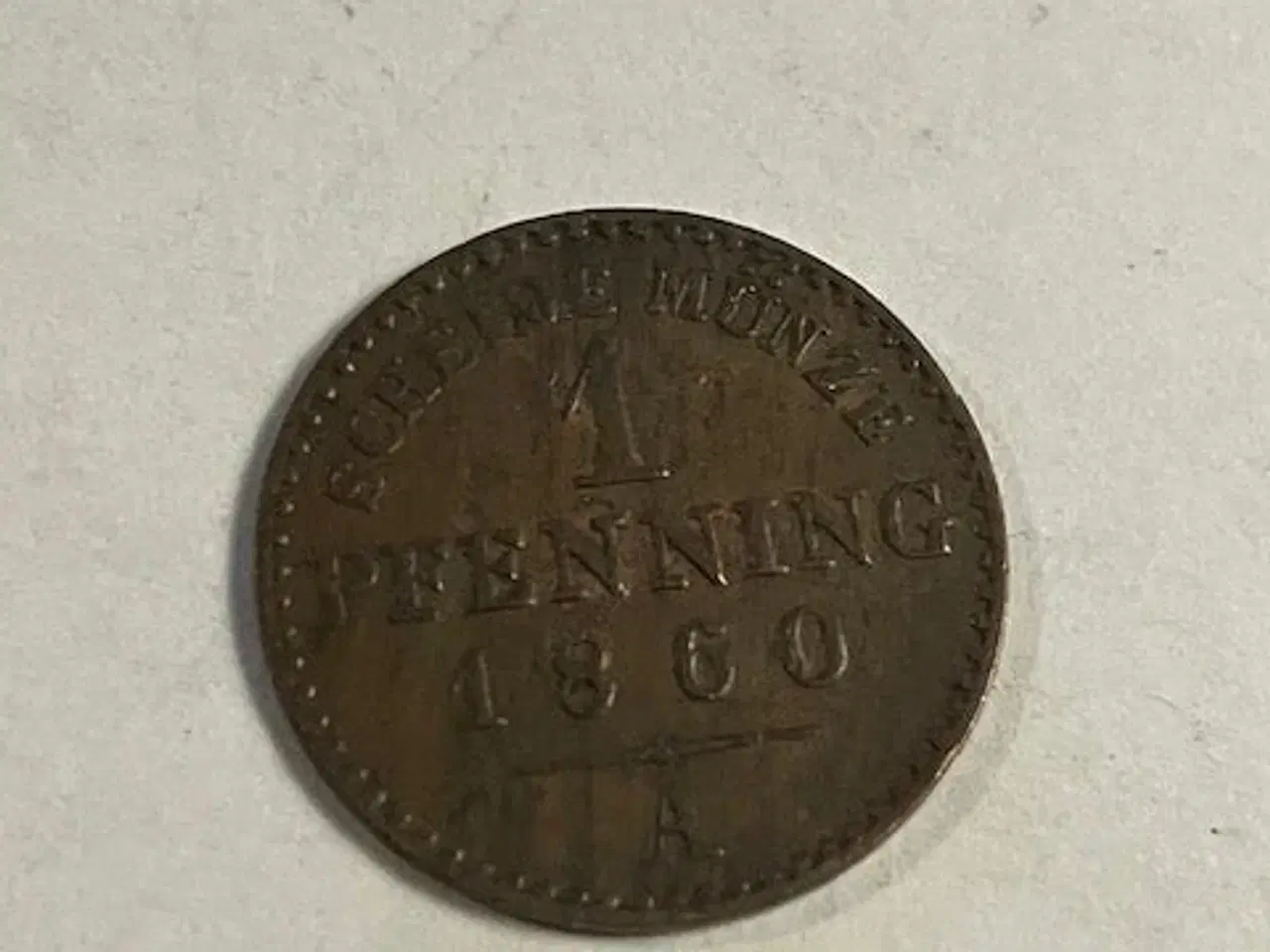 Billede 1 - 1 Pfennig 1860A Germany