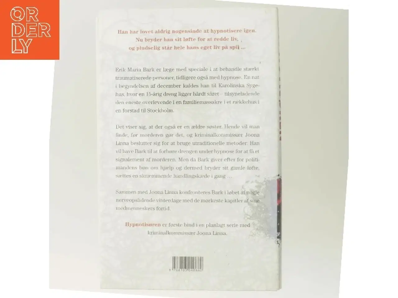 Billede 3 - Hypnotisøren : kriminalroman af Lars Kepler (Bog)