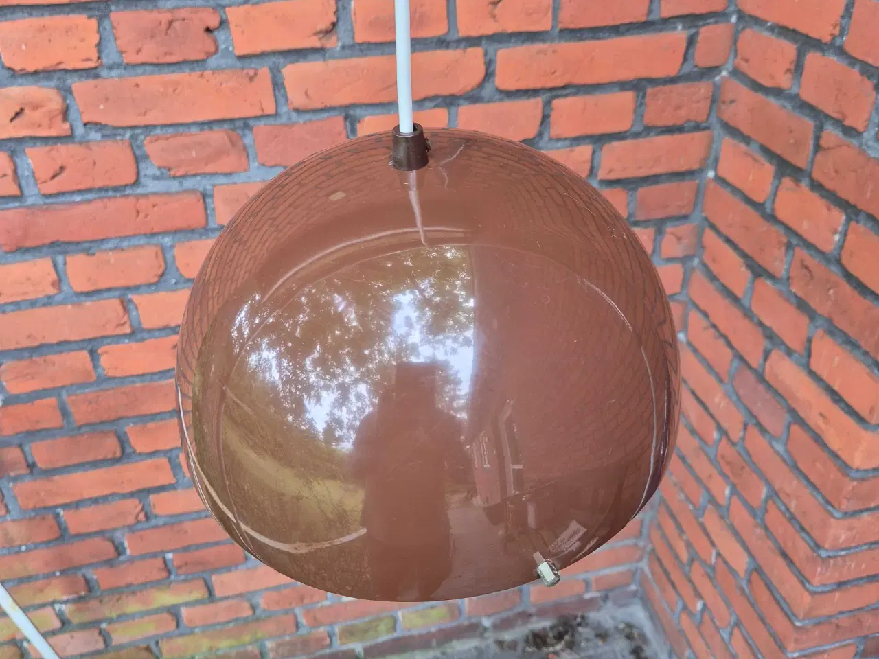 Billede 2 - Brun retrolampe med flot lyseffekt 