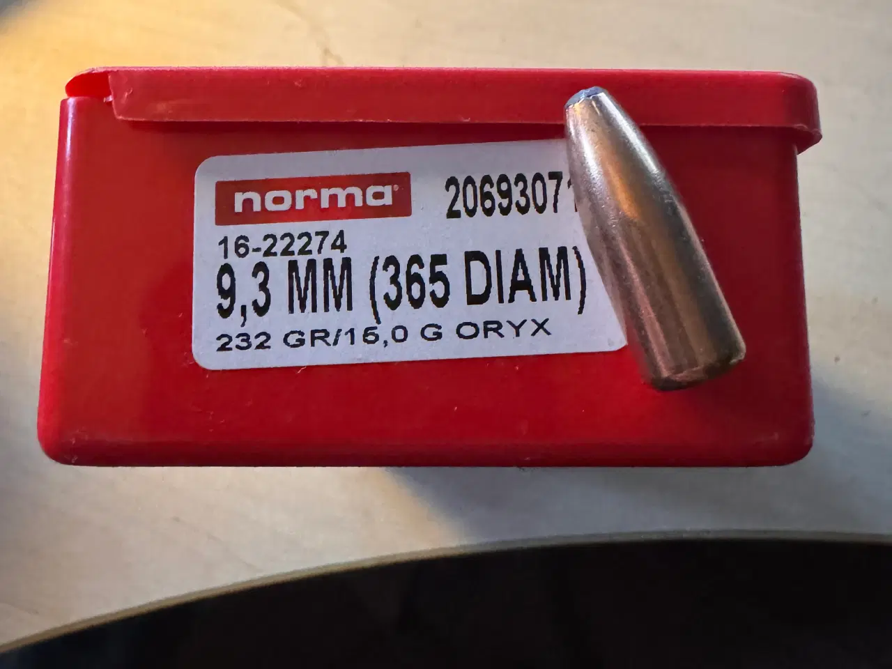 Billede 1 - Projektiler 9,3mm - Norma Oryx 15 grams