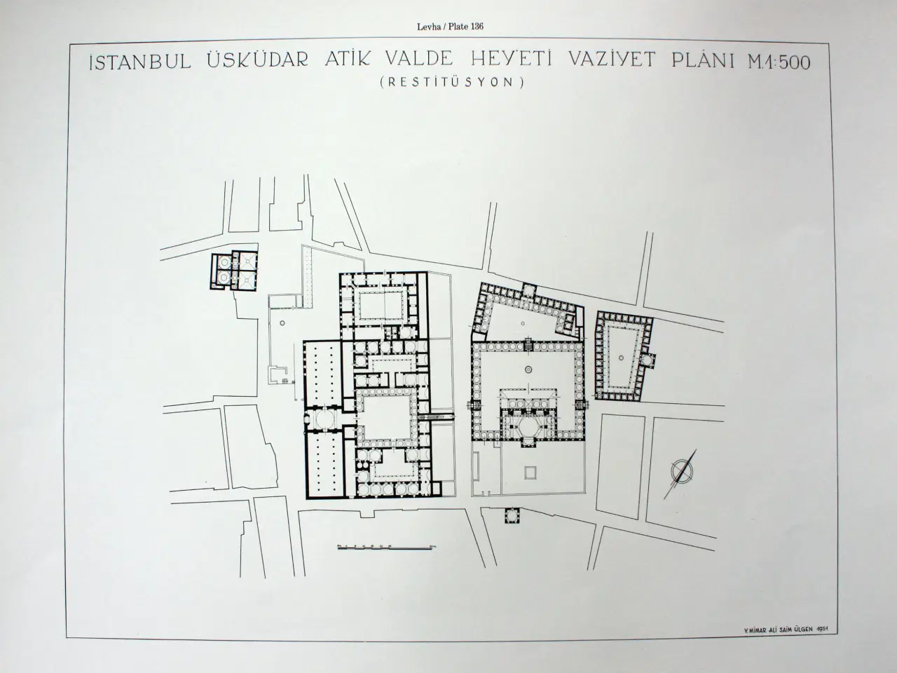 Billede 3 - Grafisk tryk arkitekt tegning Istanbul Üsküdar Pla