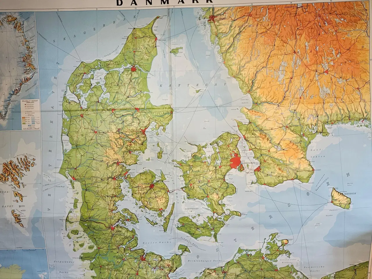 Billede 1 - Skolekort over Danmark