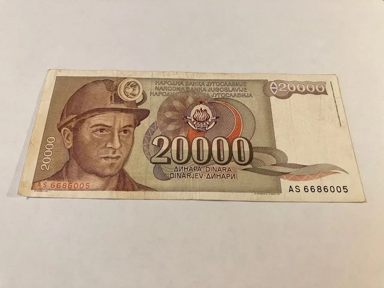 Billede 1 - 20000 Dinara Jugoslavia