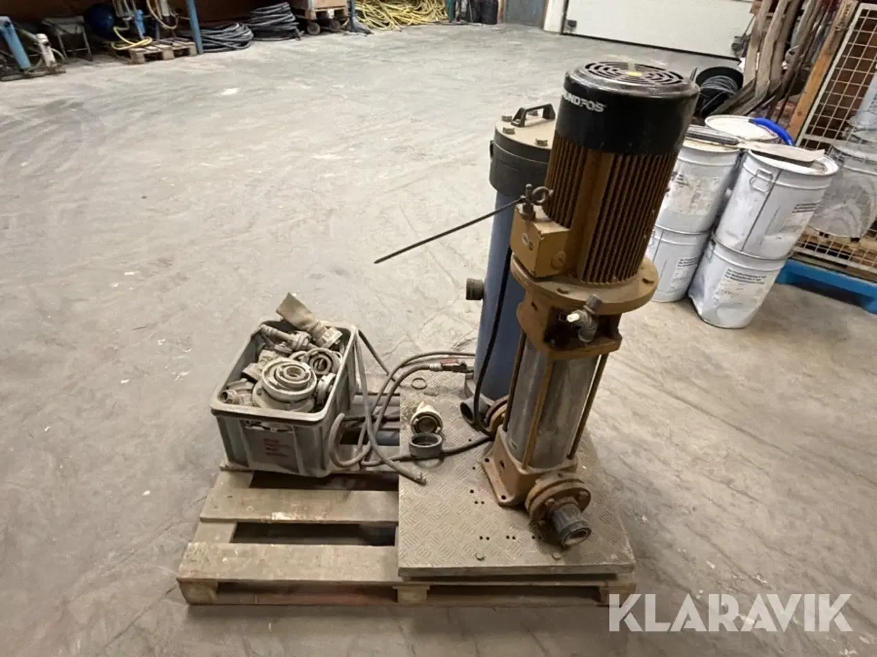 Billede 6 - Pumpe Grundfos CR16-80 med DVS Vandteknik patronfilter og diverse fittings