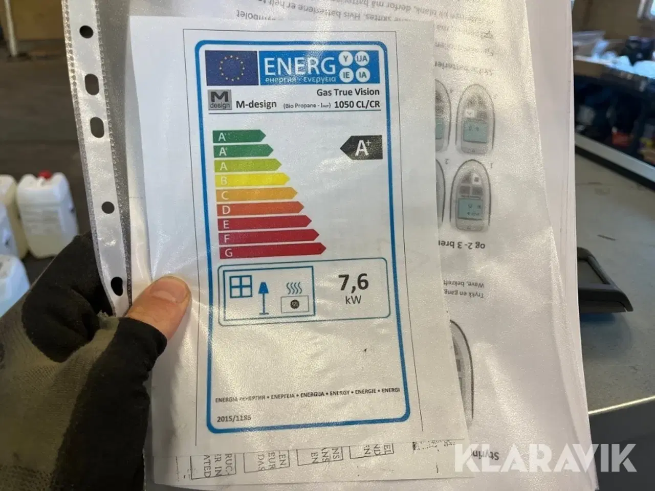 Billede 11 - Fjernbetjent Gaspejs M-design Gas 1050CL/CR True Vision til indbygning
