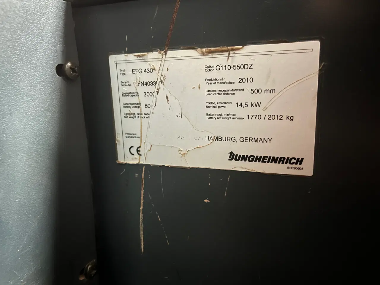 Billede 10 - Eltruck 3t Jungheinrich EFG430