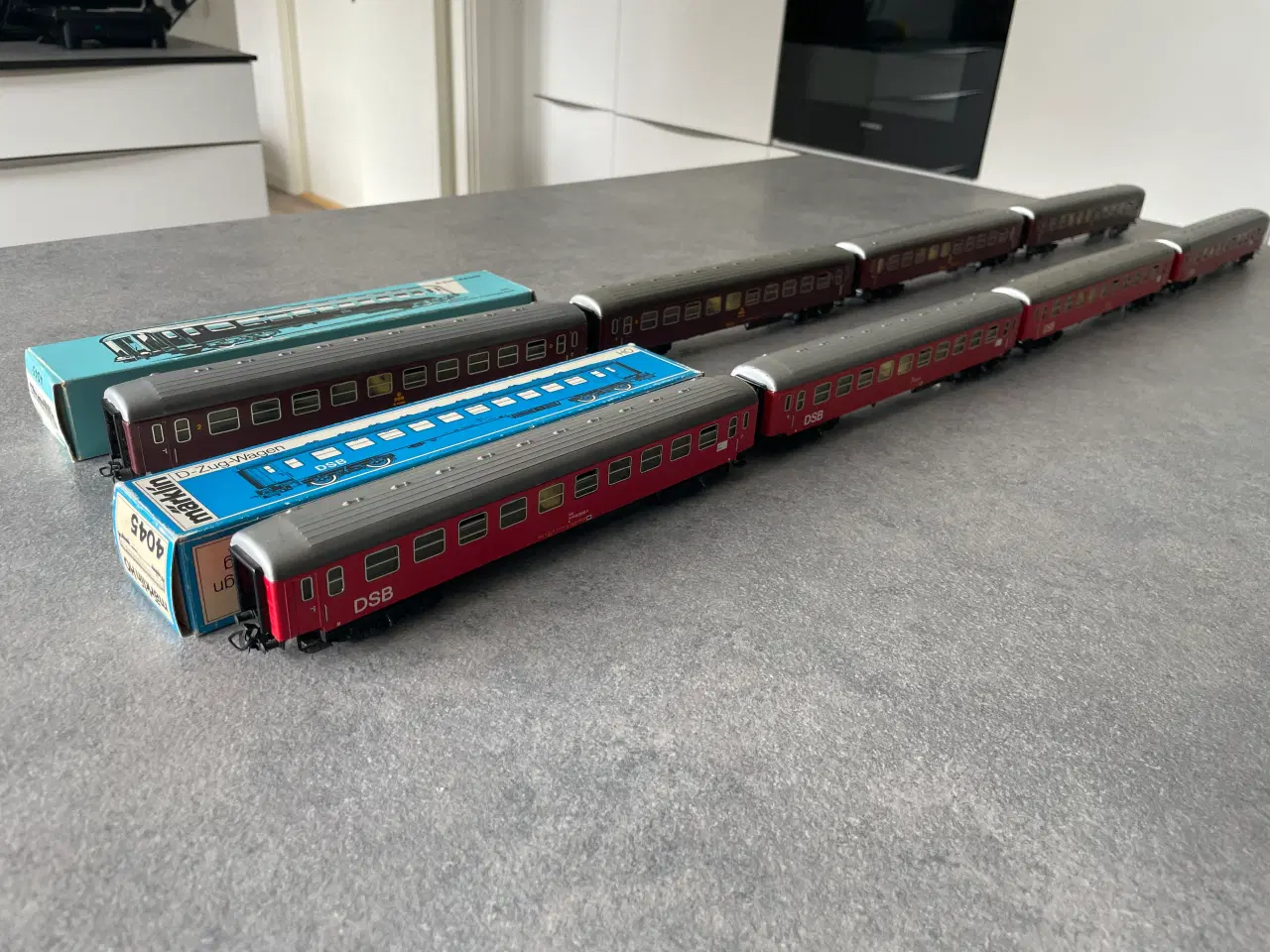 Billede 1 - Märklin 4045 DSB røde passagervogne