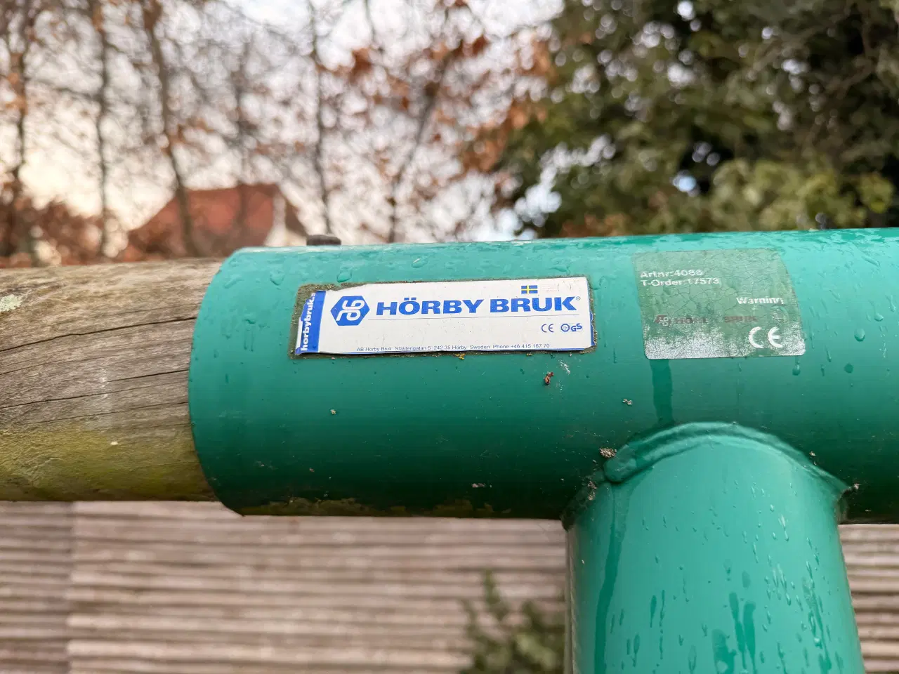 Billede 2 - Gyngestativ med to gynger og rutsjebane