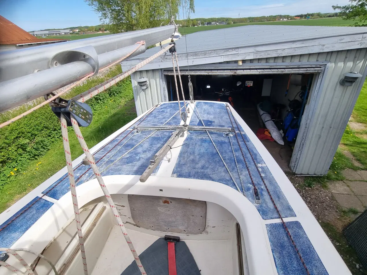 Billede 18 - "Yngling" sejlbåd med trailer og motor