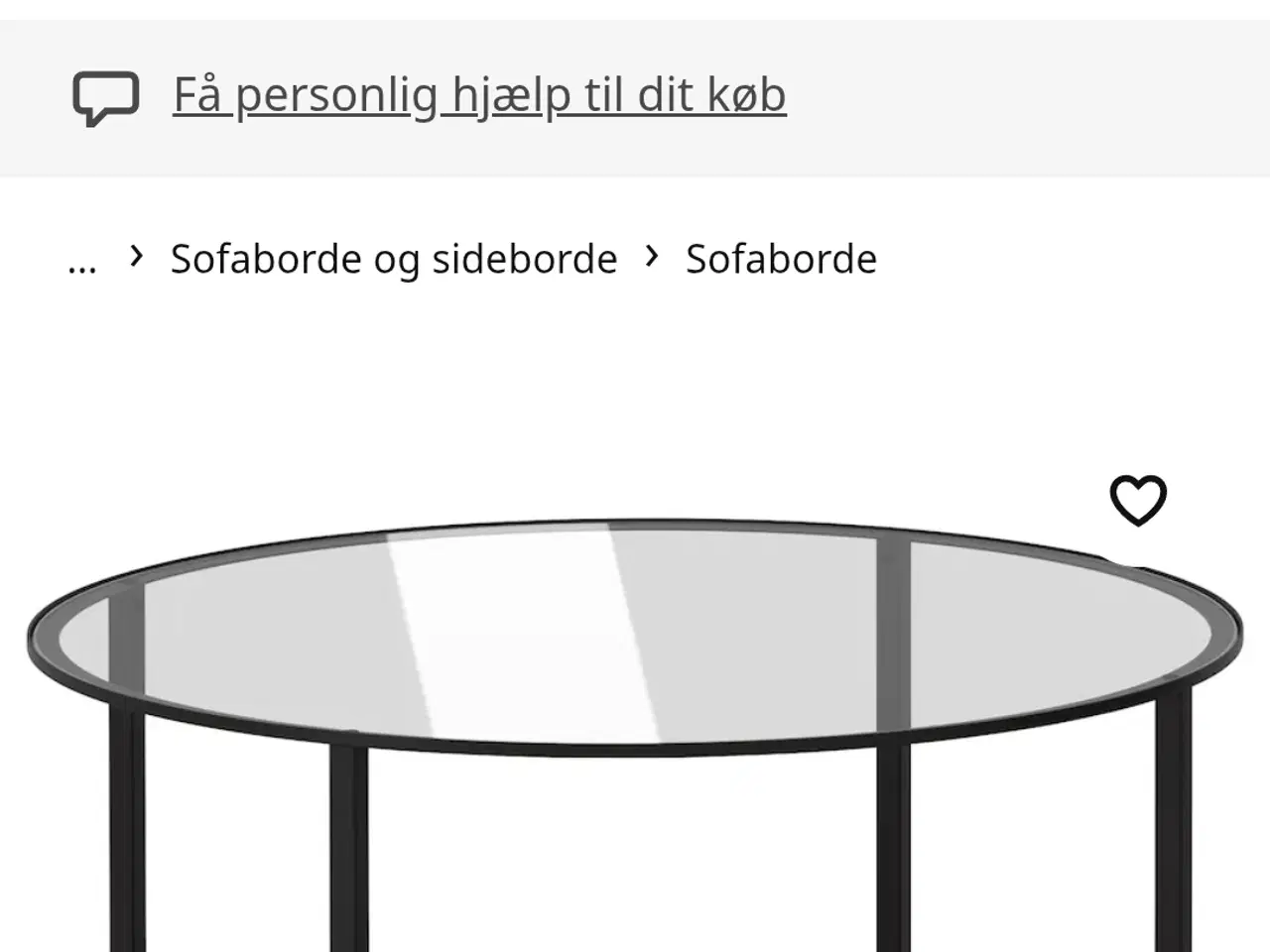 Billede 1 - Sofa bord