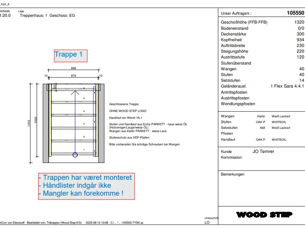 Billede 7 - 2 Stk Niveautrapper - fejlmålstrappe.
