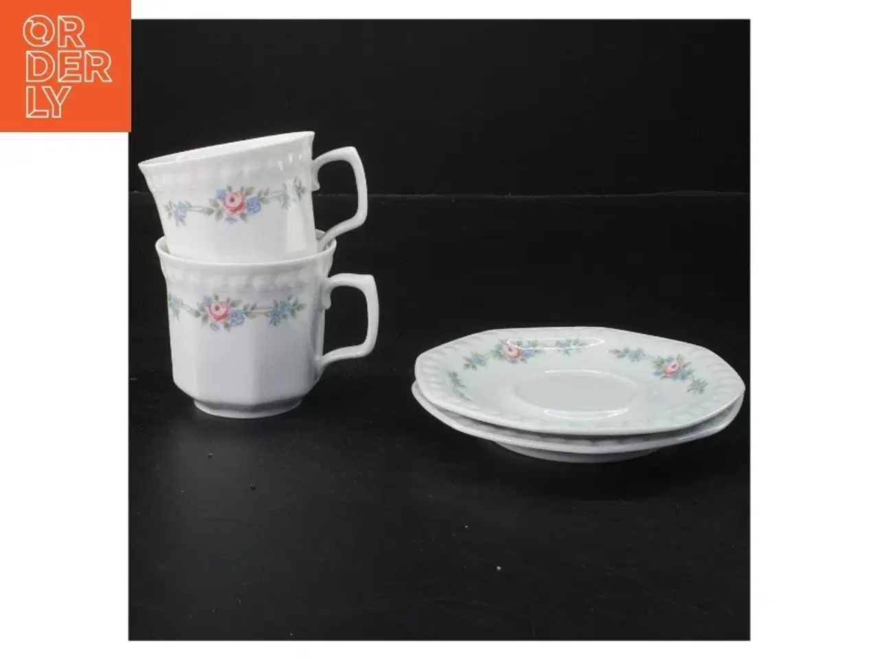 Billede 2 - Kaffekop sæt med underkop (str. Ø 12,5&7x9 cm)