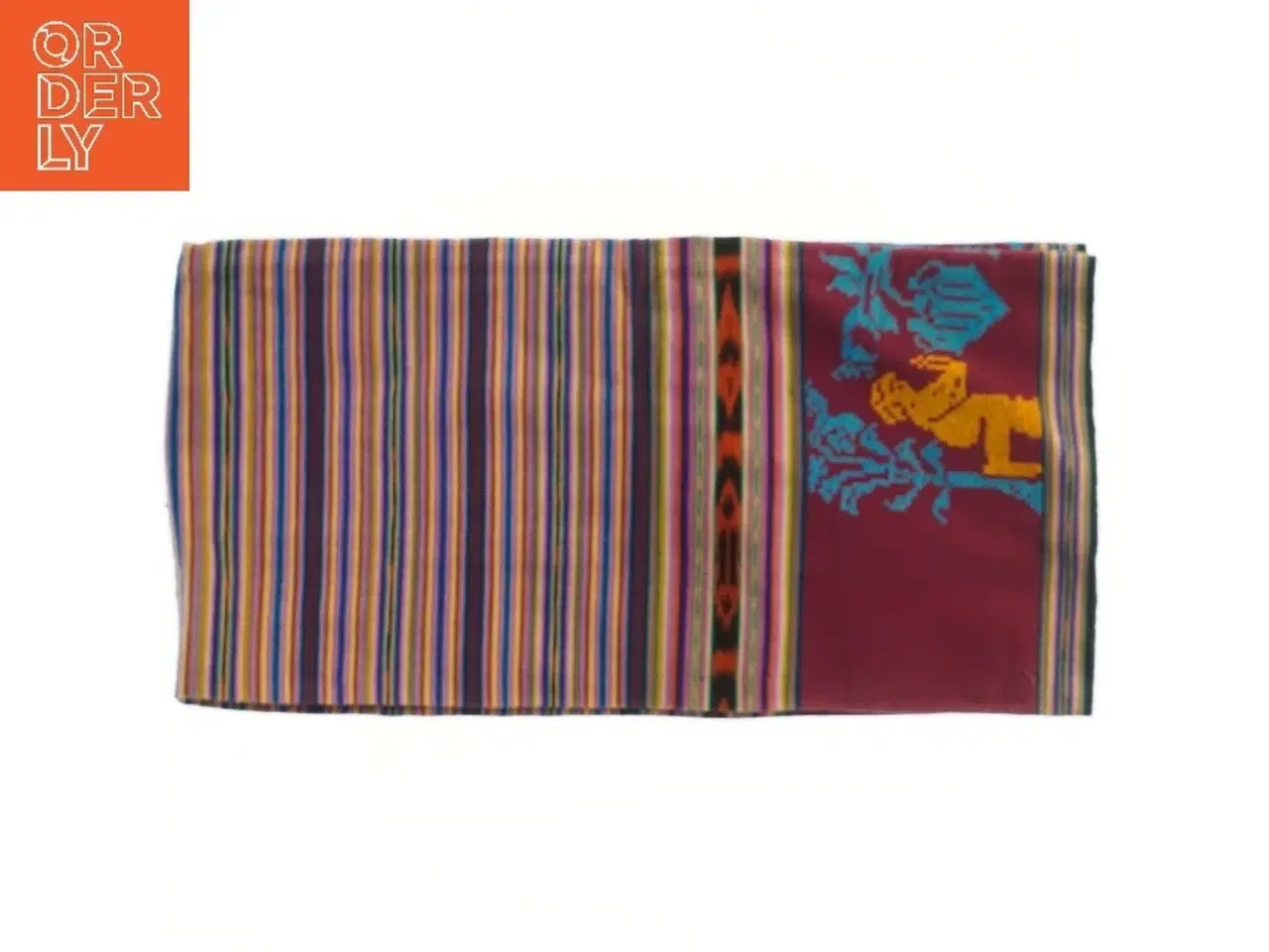 Billede 1 - Farverigt tekstil med dekorative mønstre (str. 60x115 cm)