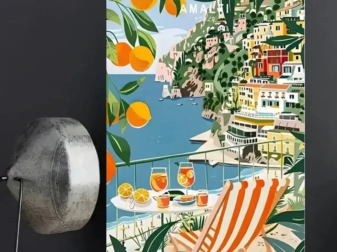 Billede 1 - * Lærredsmaleri/tryk; Amalfikysten