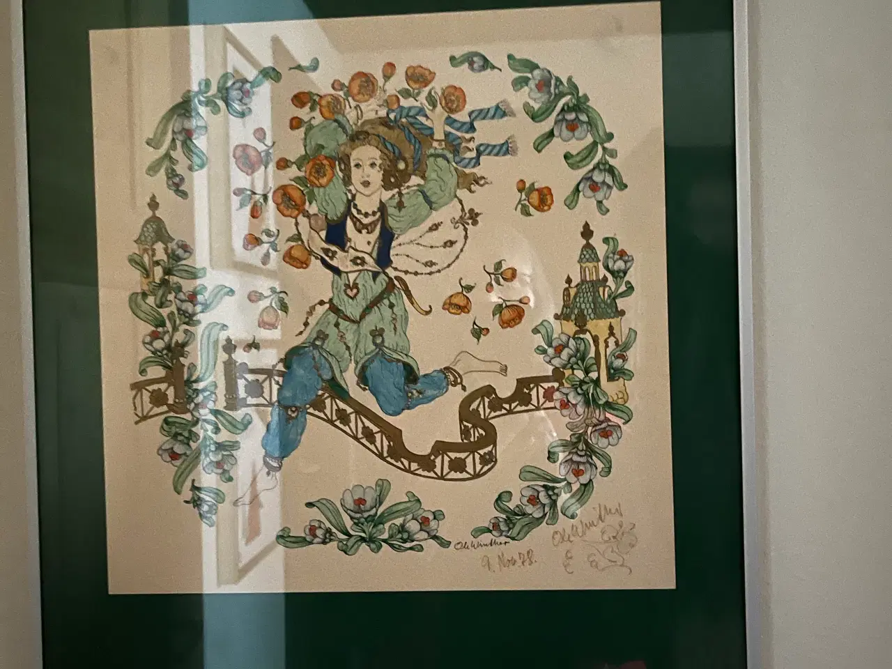 Billede 1 - Flot plakat/billede signeret af Ole Winther