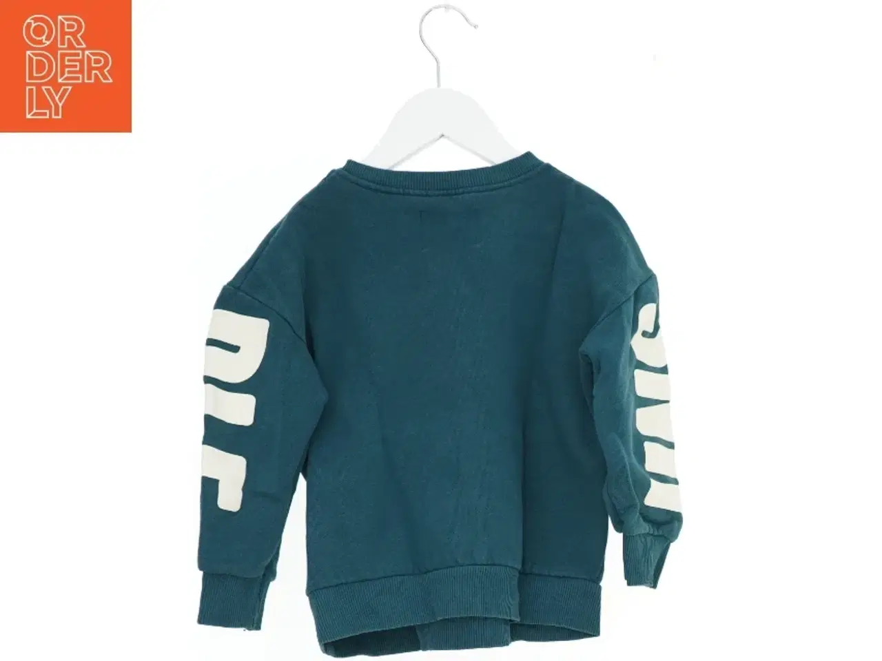 Billede 2 - Blå sweatshirt med print fra Zara (str. 116)